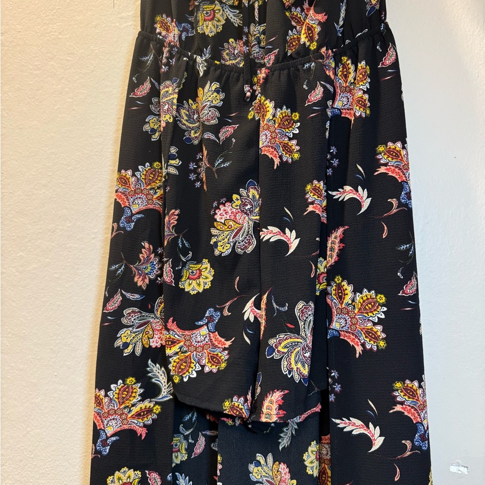Black Floral Off-Shoulder Mini Dress - Picture 4 of 10